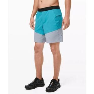 Lululemon Namaste At‎ The Beach Shorts Men's Medium Lined Zipper Pockets